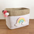 Jute & Cotton Rope Storage Basket - Rainbow